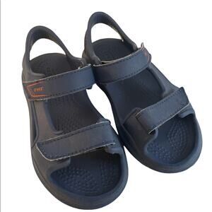 Kids crocs sandals blue size 10 Preowned